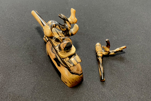 オリジナル　「黒柿　弓型」