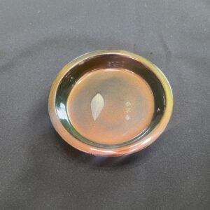 竿春　うどん皿　茶マジョーラ仕上げ